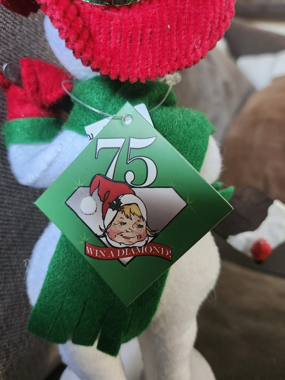 Vintage Annalee Mobilitee Alone Snowman W/ Snow Shovel - Picture 6 of 8